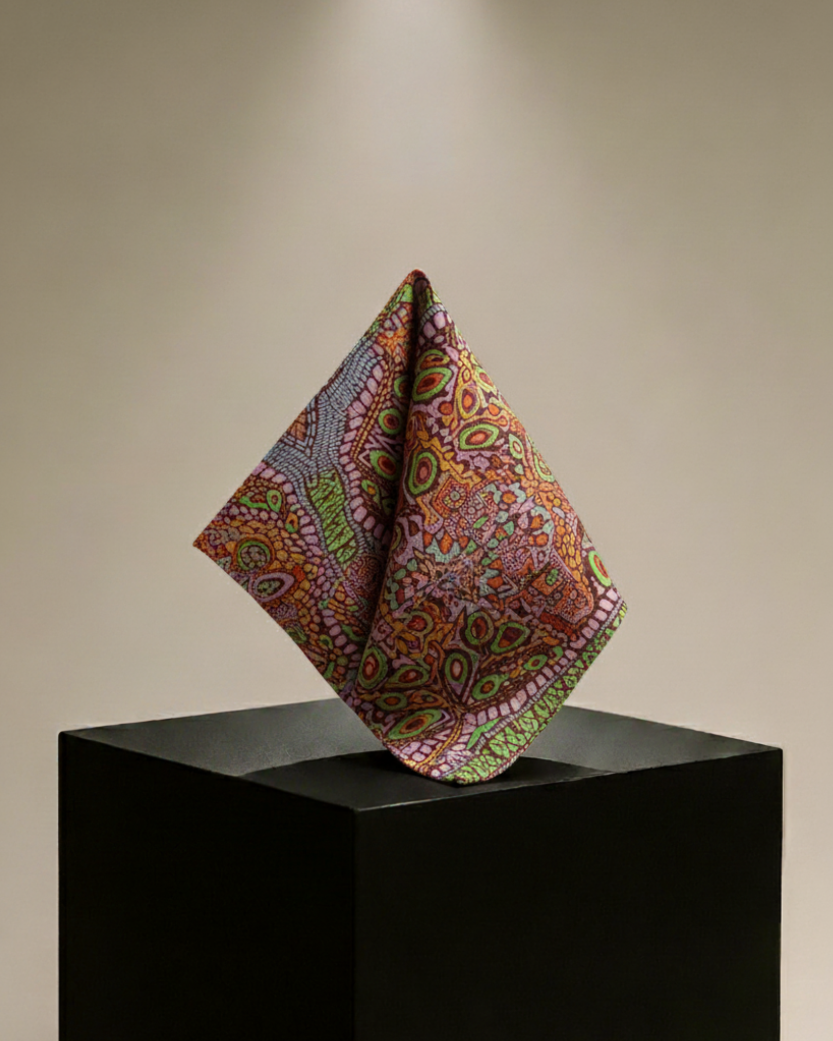 MOSAIC BLOOM POCKET SQUARE (13 - 13 INCHES)