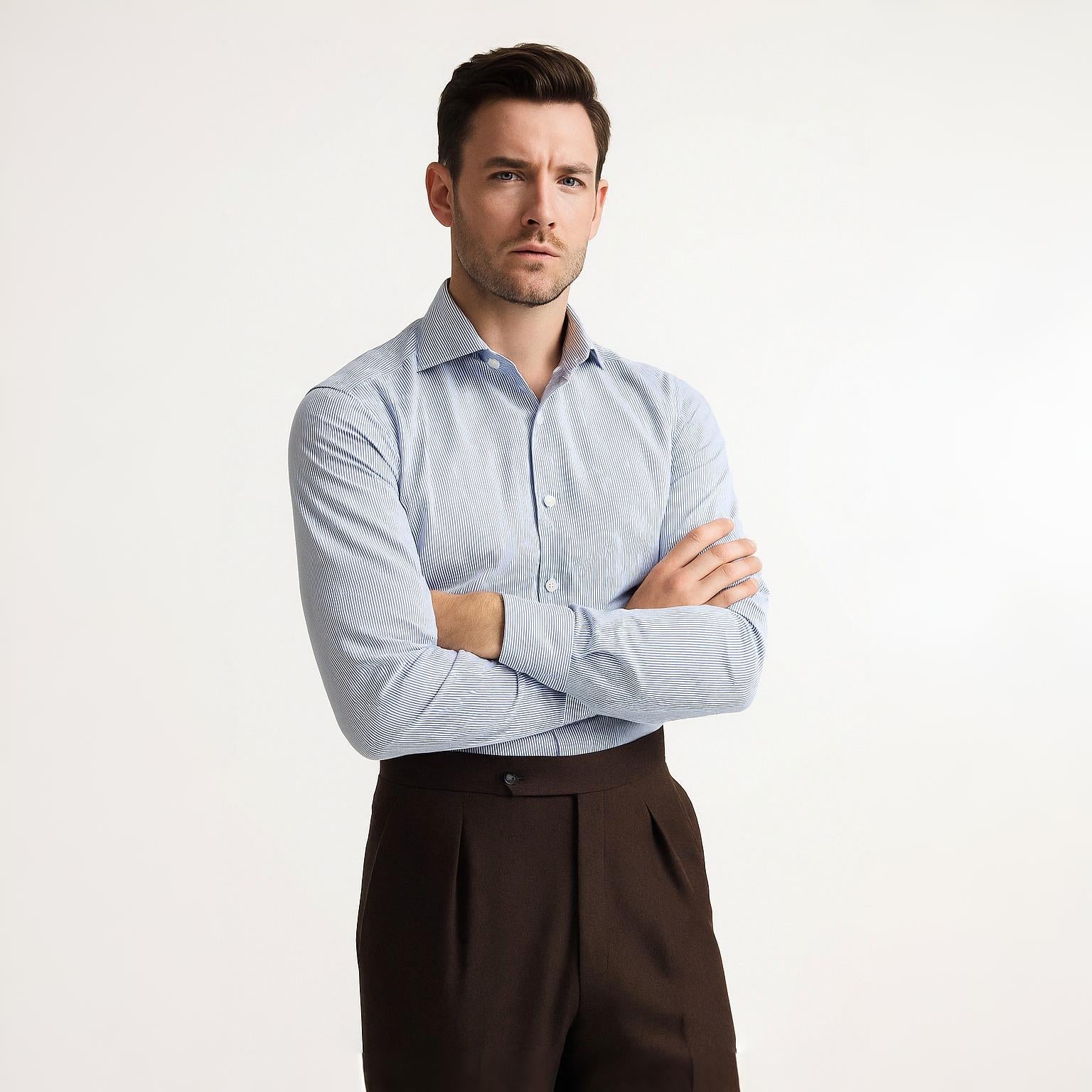 Textured Blue Shirt