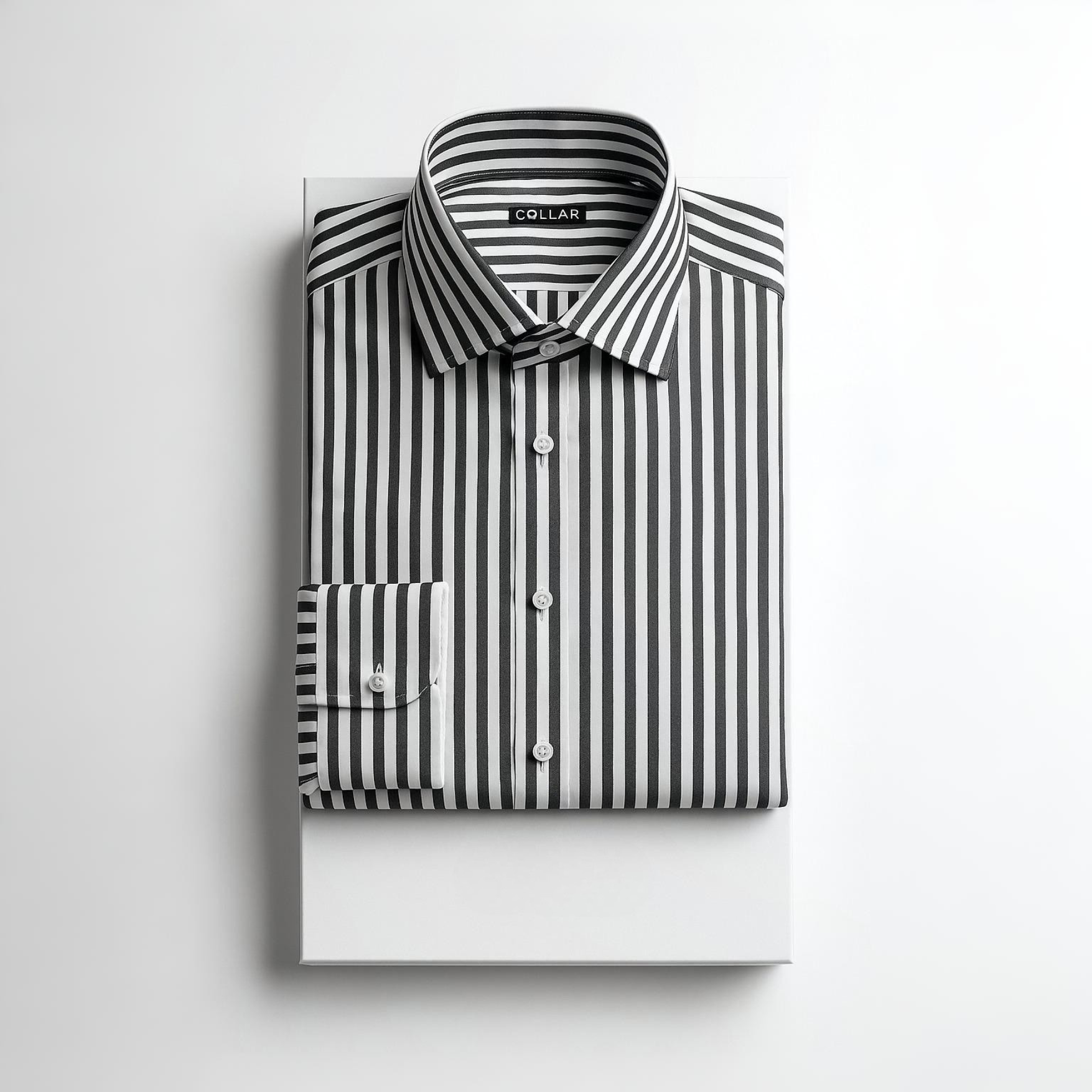 Black Stirped Button Down