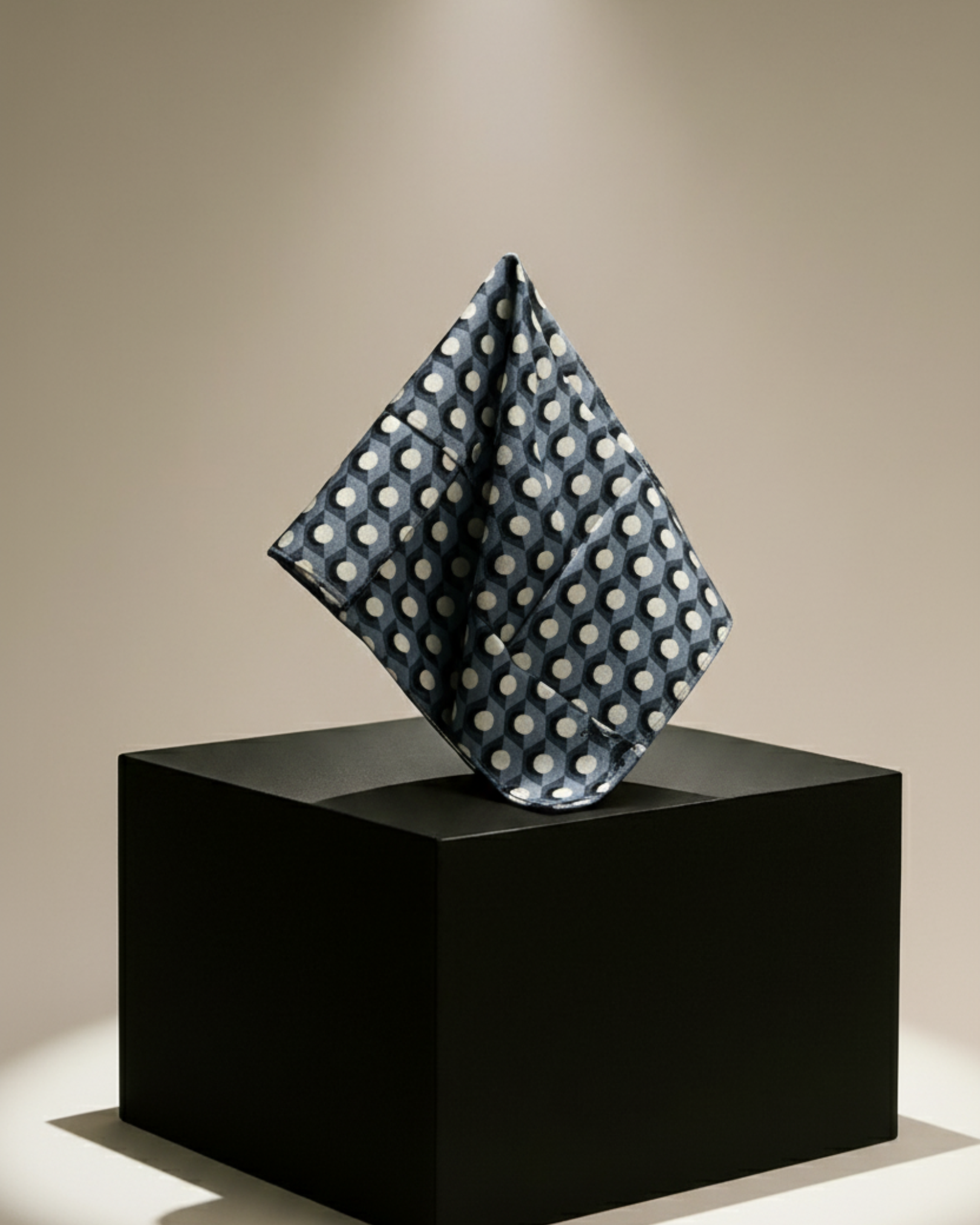 SLATE DOT POCKET SQUARE (13 - 13 INCHES)