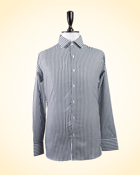 Black Lined Formal Shirt