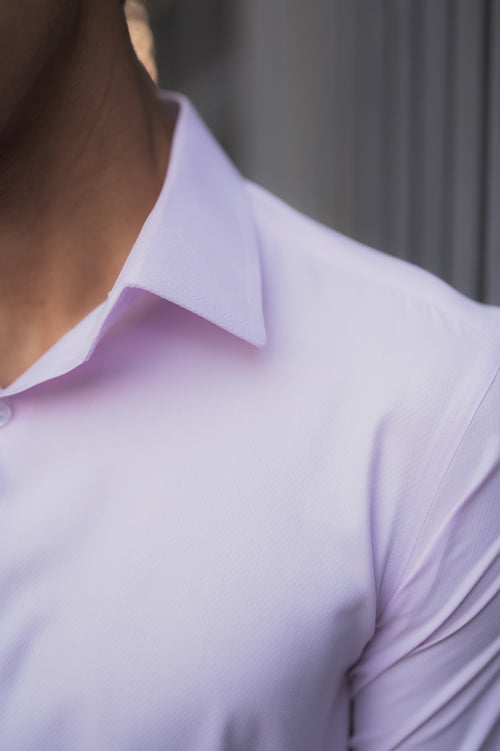 Baby Pink Textured Shirt