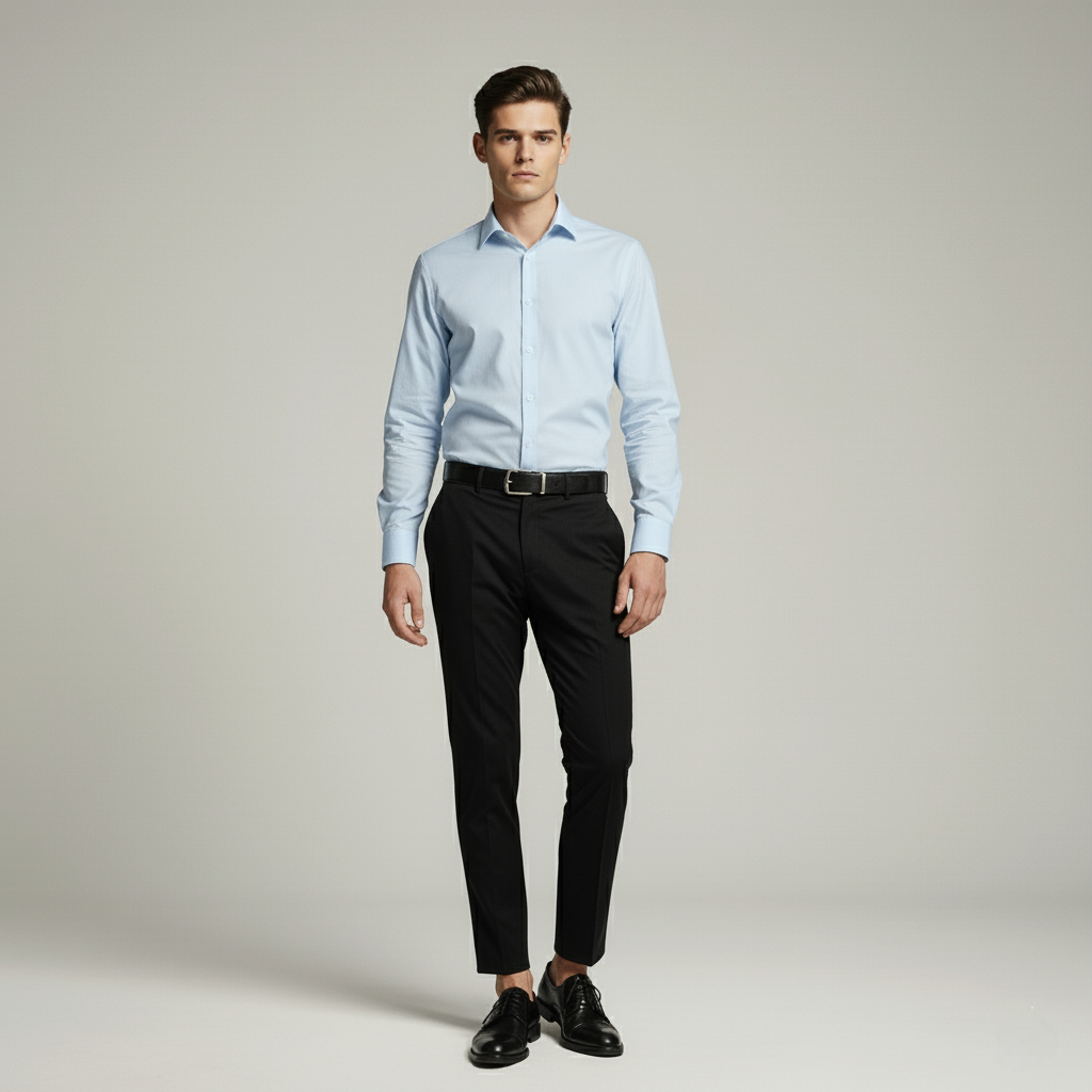 Plain Sky Blue Shirt