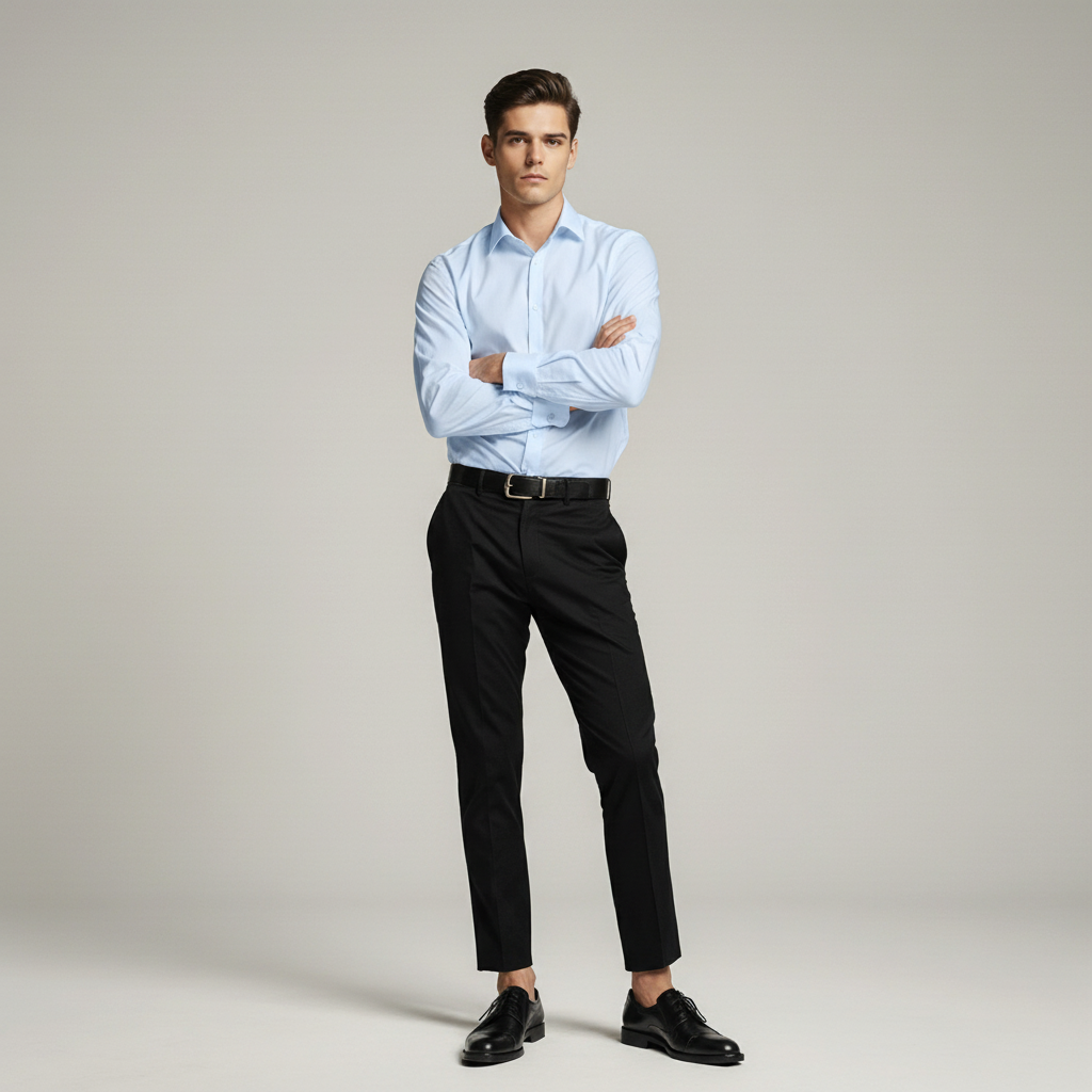 Plain Sky Blue Shirt