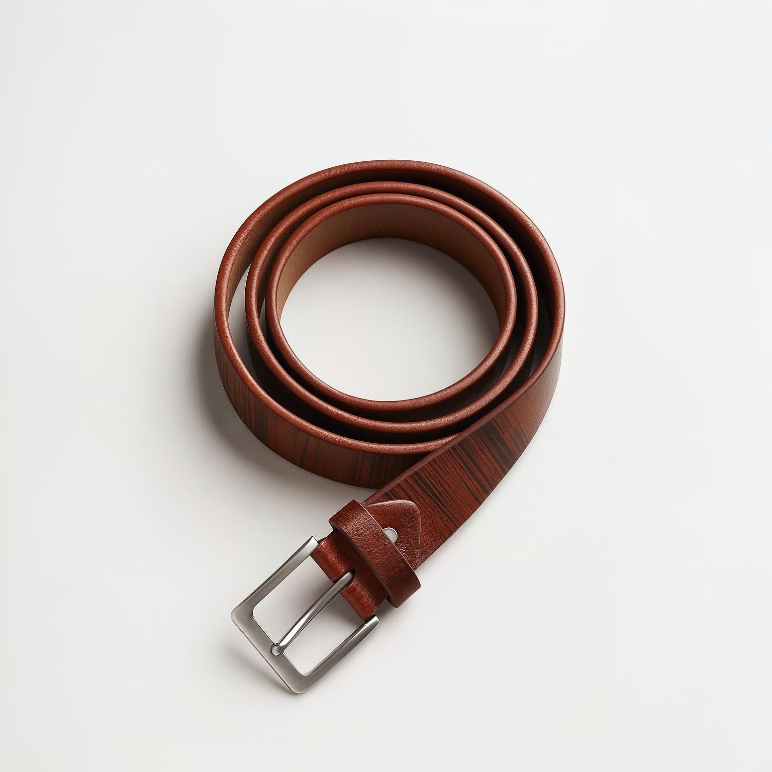 TEXTURED BROWN BELT