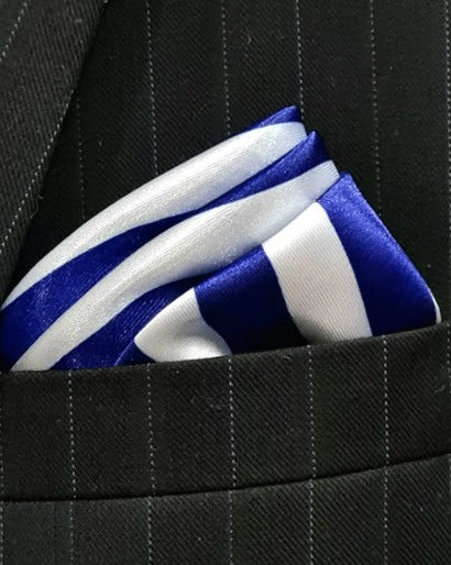 ROYA; STRIPE POCKET SQUARE (13 - 13 INCHES)